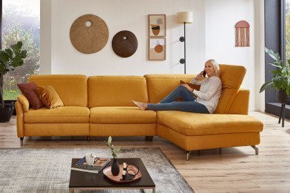 Sardena von Polsteria - Ecksofa Ausführung rechts yellow