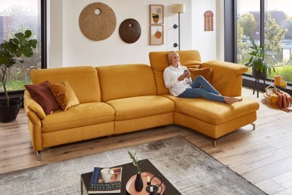 Sardena von Polsteria - Ecksofa Ausführung rechts yellow