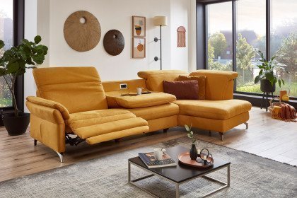 Sardena von Polsteria - Ecksofa Ausführung rechts yellow