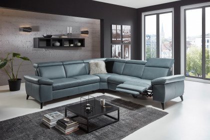 Tonga 2032 von Polsteria - Polsterecke Ausführung rechts grey-blue