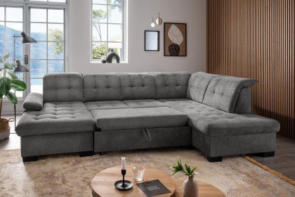 Attentione von Benformato - XXL-Garnitur rechts dunkelgrau