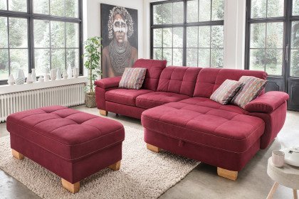 Landscape 2155 von ALINA - Eckgarnitur Variante rechts kirsche