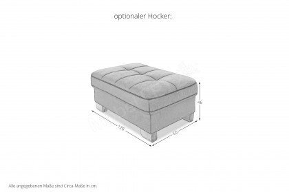 Landscape 2155 von ALINA - Eckgarnitur Variante rechts kirsche