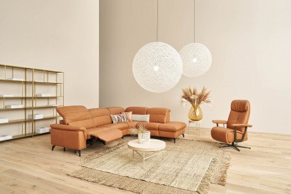 1352 von Himolla - Ledersofa Ausführung rechts bright