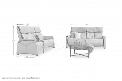 4926/4927 von Himolla - Leder-Duo aqua