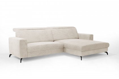 Bolero-LE23 von Sit & More - Ecksofa Variante rechts creme