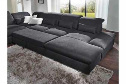 Fulla 2031 von Poco - Sofalandschaft Variante links dunkelgrau