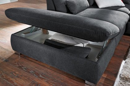 Fulla 2031 von Poco - Sofalandschaft Variante links dunkelgrau