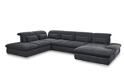 Fulla 2031 von Poco - Sofalandschaft Variante links dunkelgrau