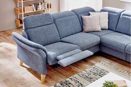 Colmar von Sit & More - Eckgarnitur Variante rechts blaugrau
