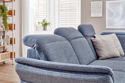 Colmar von Sit & More - Eckgarnitur Variante rechts blaugrau