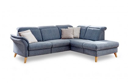 Colmar von Sit & More - Eckgarnitur Variante rechts blaugrau