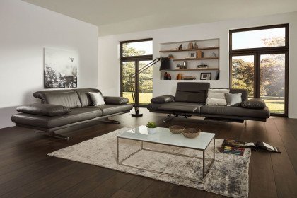 1810 von Himolla - Leder-Ensemble zinn