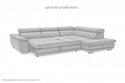 Moda 2 2048 von ALINA - Eckgarnitur Variante rechts violet-blue