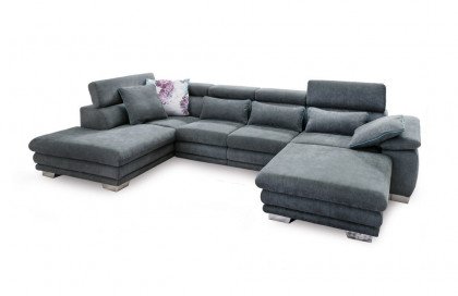 Moda 2047 von ALINA - Wohnlandschaft Variante links dunkelgrau