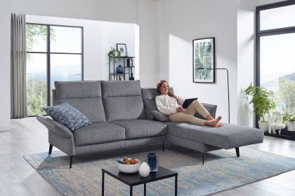 S460 Monaco von Ponsel - Eckcouch rechts silber