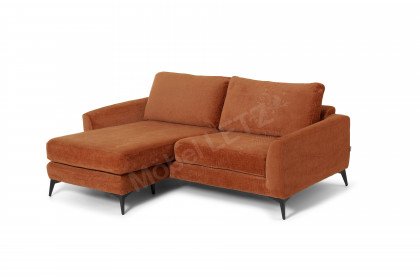 Kiano von GUTMANN - Sofa mit Anstellhocker links bronze