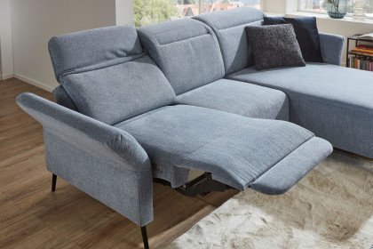 Coriba von Sit & More - Eckgarnitur Variante rechts blau