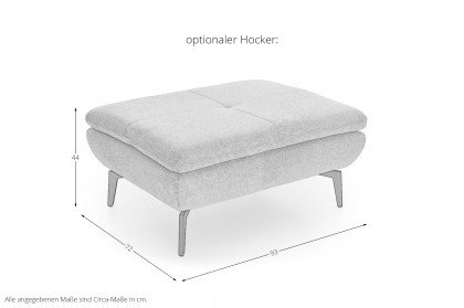 MP-IN23002 von Megapol - Ecksofa Ausführung links ecru