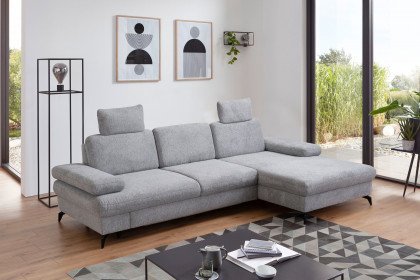 Morris von Sit & More - Eckgarnitur Variante rechts steel