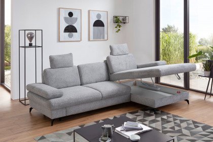 Morris von Sit & More - Eckgarnitur Variante rechts steel
