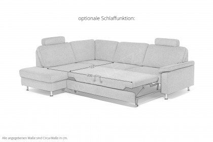 ZE-EM22126 von Zehdenick - Ecksofa Variante links grey