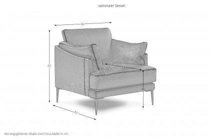 Fleur von Calia Italia - Polstersofa rosso