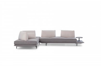 Gianduiotto JR. von Calia Italia - Ecksofa links grigio-bianco