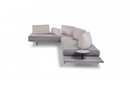 Gianduiotto JR. von Calia Italia - Ecksofa links grigio-bianco