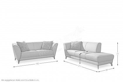 S453 Kampen von Ponsel - Polster-Duo stein