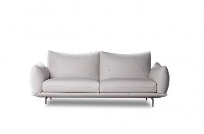 Dragees von Calia Italia - Ledersofa bianco-puro