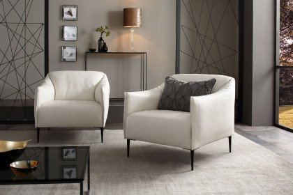 15350 Sally von Willi Schillig - Ledersofa bianco