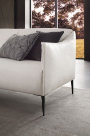 15350 Sally von Willi Schillig - Ledersofa bianco