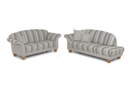 S440 Davos von Ponsel - Polsterduo beige-gestreift