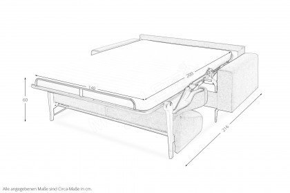 Rebecca von Bali - Schlafsofa grün