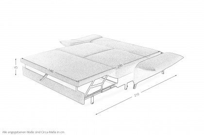 Liv von Bali - Schlafsofa rot