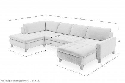 MP-IN23136 von Megapol - Wohnlandschaft Variante links natur