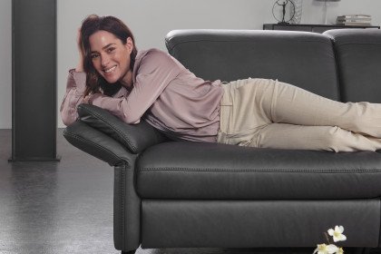 Elima von Polsteria - Ecksofa Variante rechts anthrazit