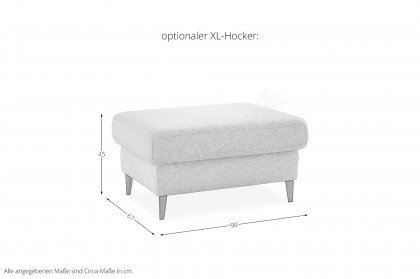 ZE-EM23048 von Zehdenick - Wohnlandschaft Variante rechts ecru