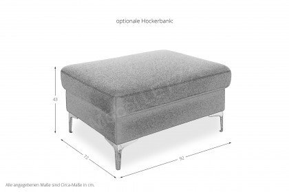 Toronto Lounge von Carina - Wohnlandschaft Variante links brown