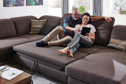 Toronto Lounge von Carina - Wohnlandschaft Variante links brown