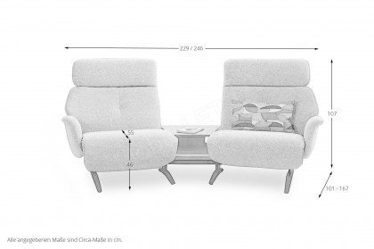 4362 von Himolla - Heimkinosofa opal