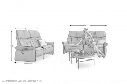 4464/4465 von Himolla - Leder-Duo texas