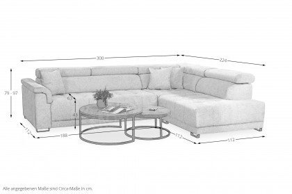 Benevento von Grant Factory - Eckcouch Ausführung rechts sand