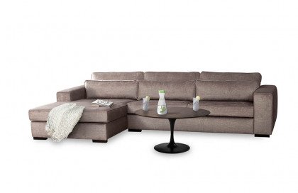 Bergamo von Matex - Ecksofa links hellbraun