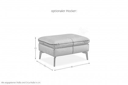 MP-IN23099 von Megapol - Ecksofa Variante rechts alu