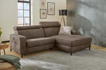 Doppio von Job - Ecksofa Ausführung rechts dunkelbraun