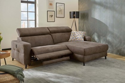 Doppio von Job - Ecksofa Ausführung rechts dunkelbraun