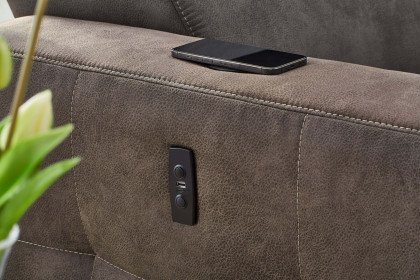 Doppio von Job - Ecksofa Ausführung rechts dunkelbraun