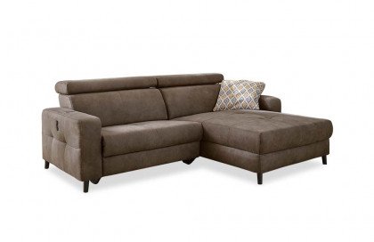 Doppio von Job - Ecksofa Ausführung rechts dunkelbraun